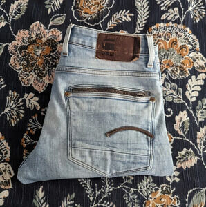 G-star ATTACC straight leg light blue jeans
